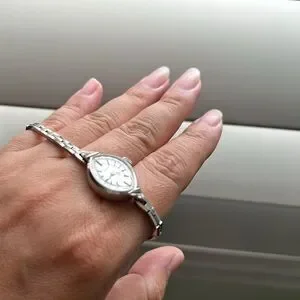 Seiko | Accessories | 97s White Gold Plated Seiko Windup  display picture 2